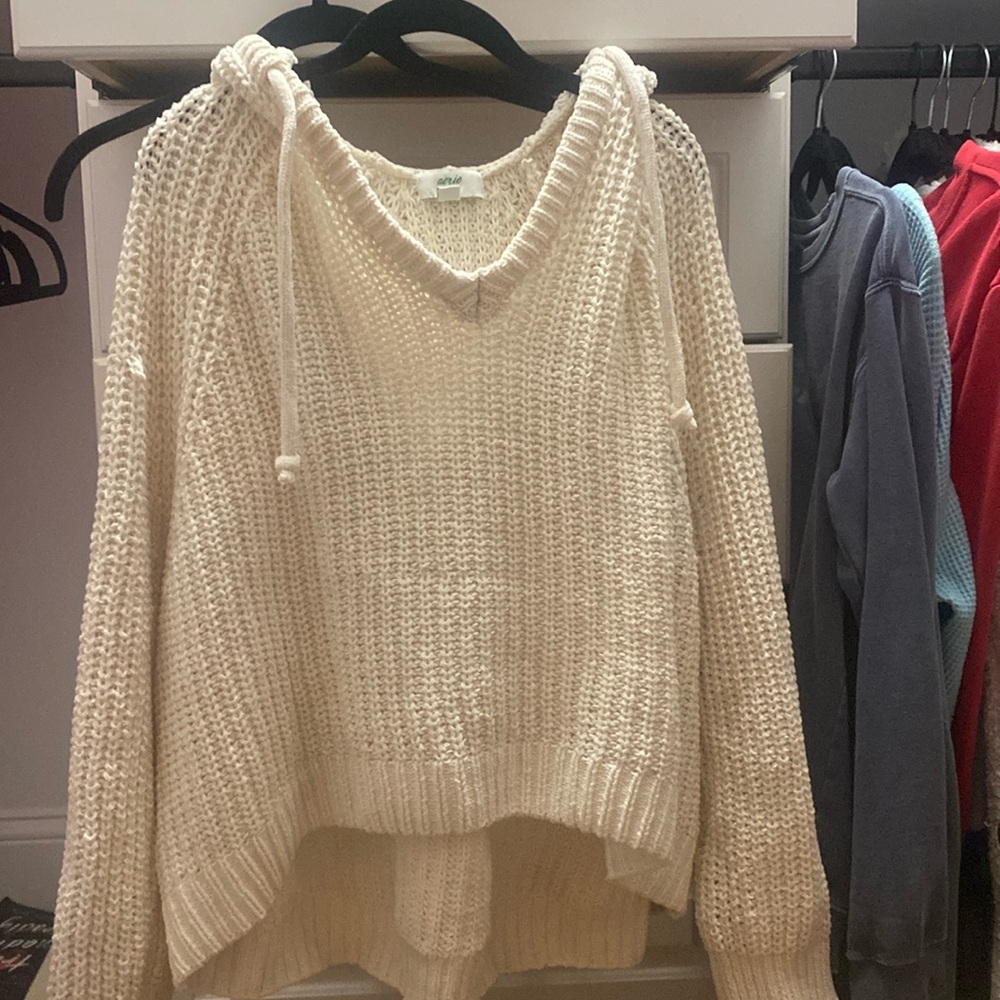 Oversized White off shoulder sweater